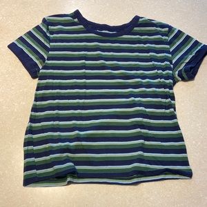 Blue & Green striped top from Pacsun